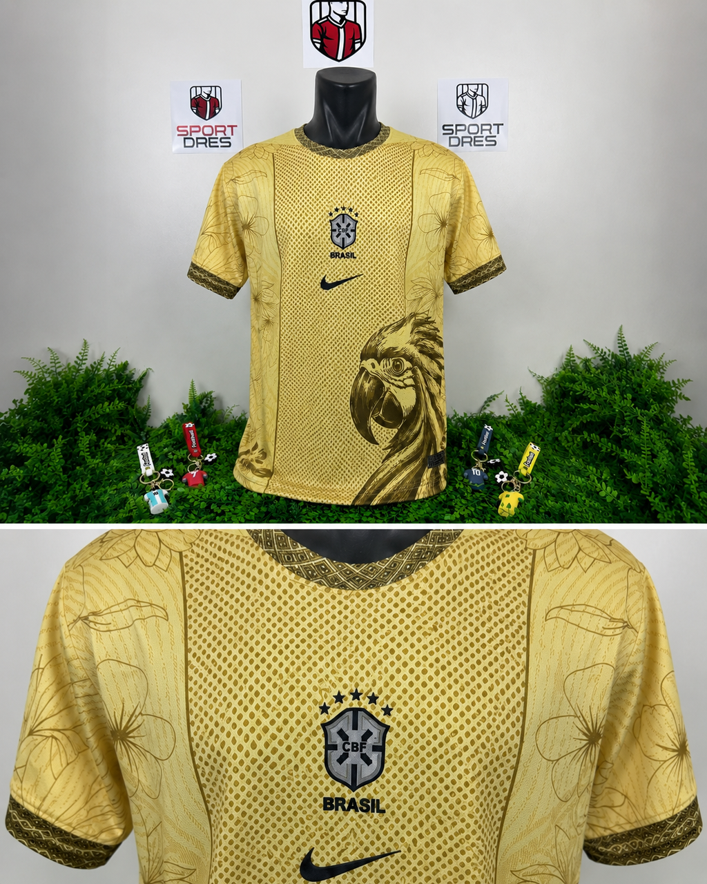 Brazil "Gold Parrot" Special Edition Jersey